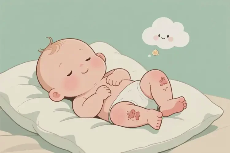 嬰幼兒小腿出濕疹能徹底自愈嗎(圖1)