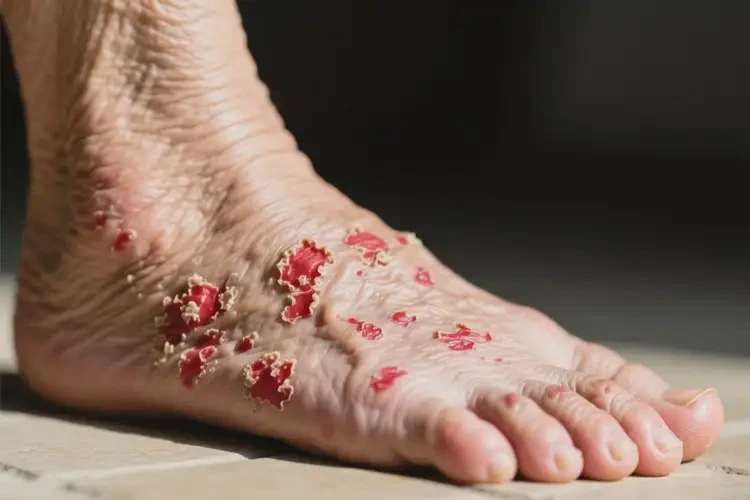 老年人脚上出湿疹不管它会自己好吗(图4)