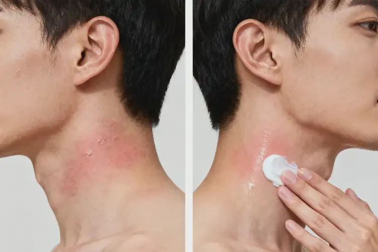 男性脖子上起濕疹不管它會(huì)自己好嗎(圖1)