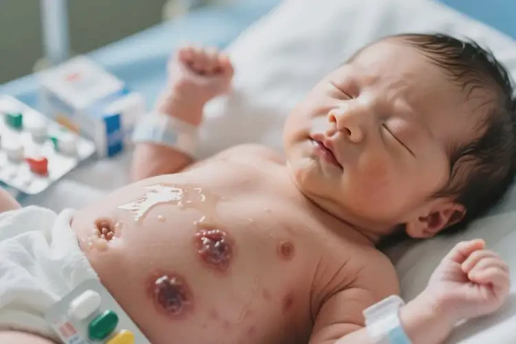 新生兒肚子上長濕疹可不可以徹底自愈(圖2)
