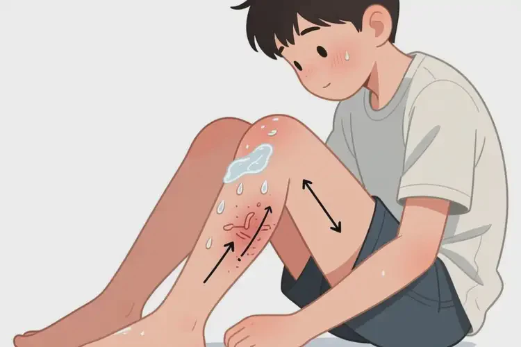 青少年大腿起濕疹能靠自己自愈嗎(圖2)