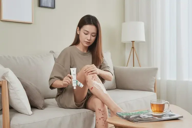 男人小腿上有濕疹不管它會自己好嗎(圖2)