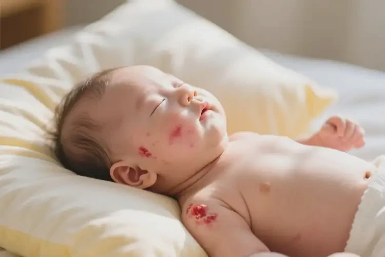 嬰幼兒脖子經(jīng)常起濕疹能靠自己自愈嗎(圖1)