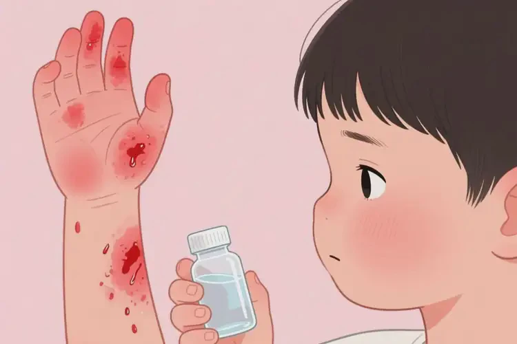 孩子四肢容易長濕疹不管它會自己好嗎(圖1)