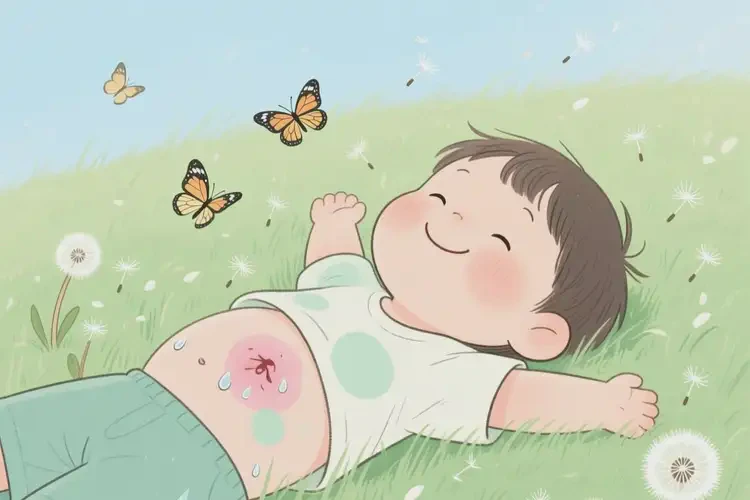 孩子肚子偶爾長(zhǎng)濕疹能徹底自愈嗎(圖1)