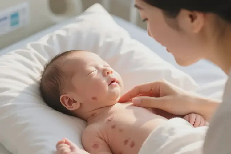 新生兒脖子容易長濕疹能夠徹底治愈嗎(圖4)