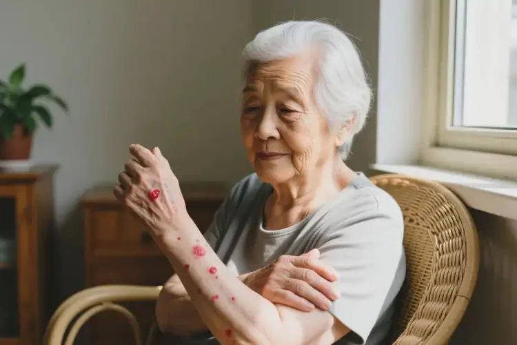 老年人手臂長濕疹能靠自己自愈嗎(圖4)