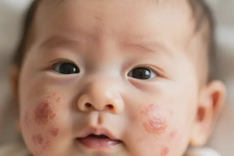 嬰幼兒臉上經(jīng)常起濕疹不管它會自己好嗎(圖4)