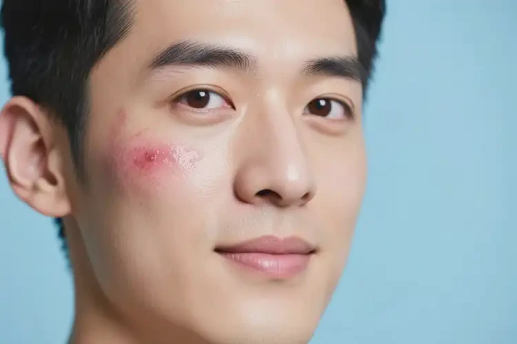 男人臉上起濕疹不管它會(huì)自己痊愈嗎(圖2)