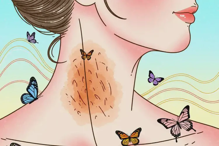 女性脖子起濕疹可以徹底自愈嗎(圖1)