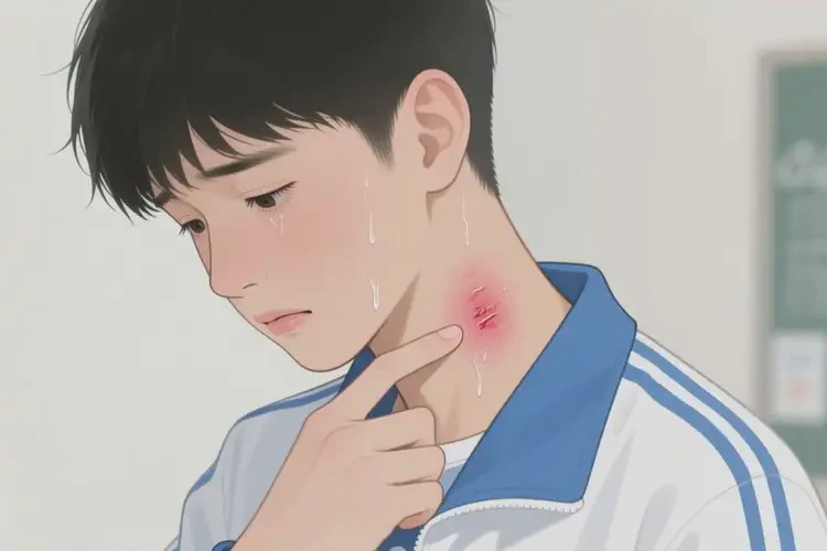 中學(xué)生脖子上起濕疹能夠徹底治愈嗎(圖4)