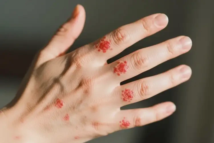 女性手上長濕疹不管它會自己痊愈嗎(圖4)