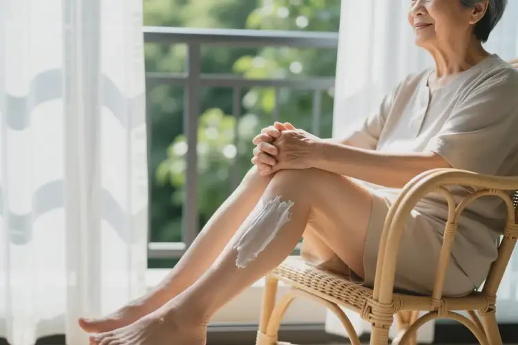 老年人小腿長(zhǎng)濕疹可以徹底自愈嗎(圖1)