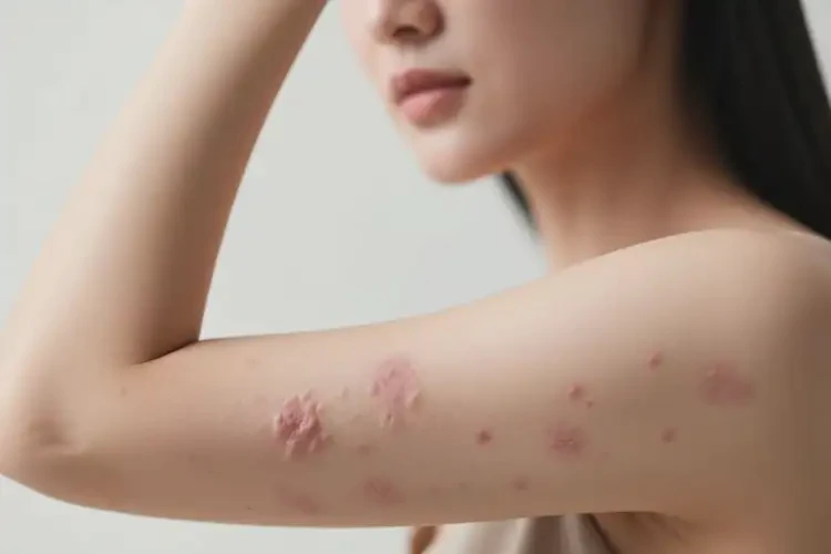 女性手臂上偶爾起濕疹能徹底自愈嗎(圖4)