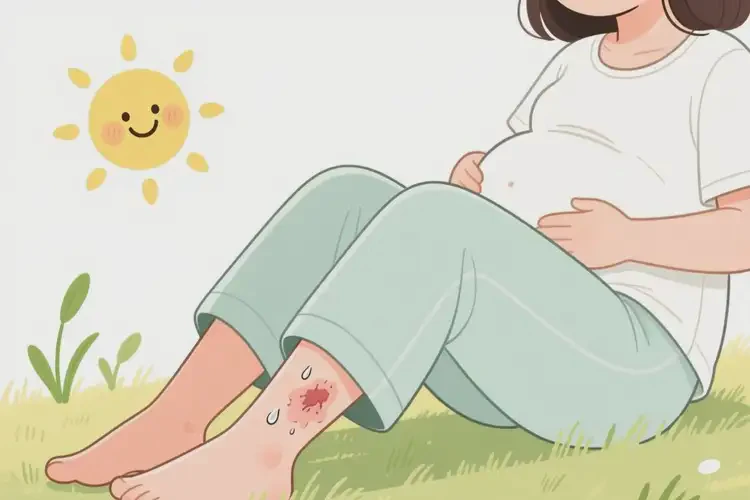 孕婦小腿上出濕疹不管它會自己自愈嗎(圖1)