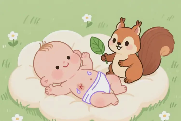 小兒肚子上容易起濕疹不管它會(huì)自己好嗎(圖2)