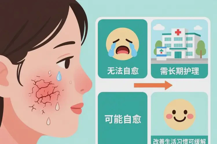 女人臉上起濕疹可不可以徹底自愈(圖3)