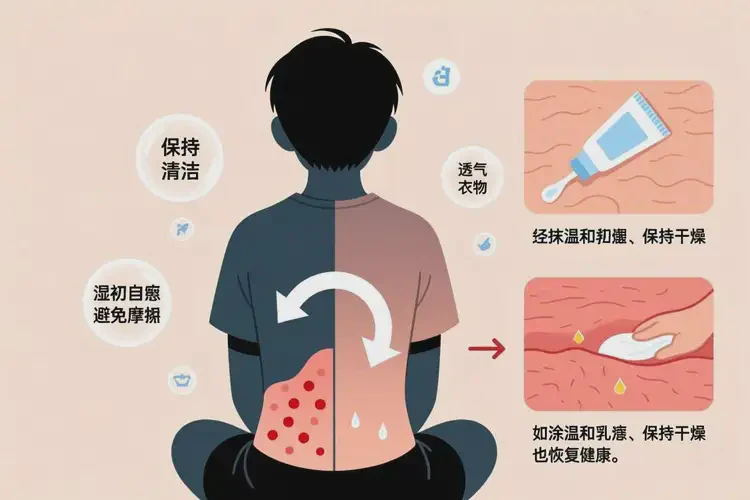 青少年肛周出現(xiàn)濕疹能靠自己自愈嗎(圖2)