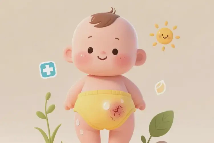 嬰兒屁股上長濕疹能徹底自愈嗎(圖2)
