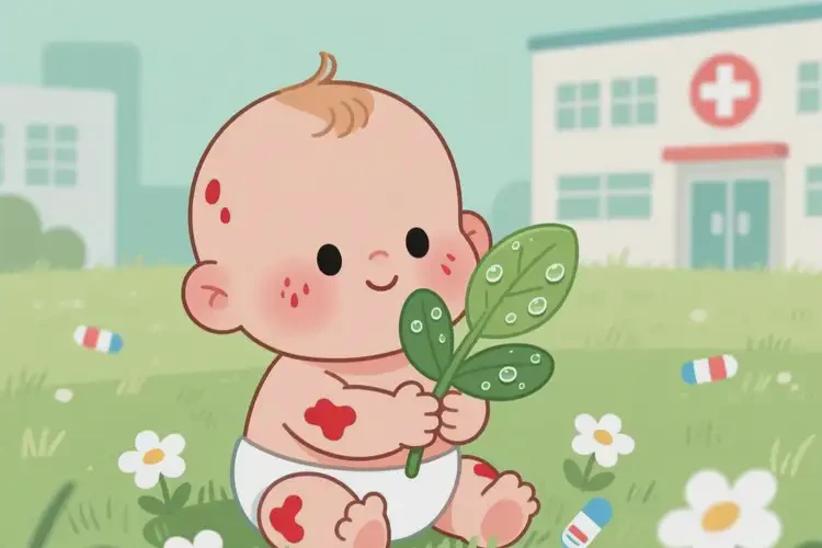 寶寶全身長濕疹可不可以徹底自愈(圖1)