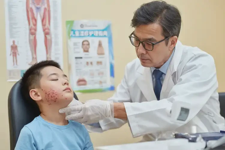 小儿脖子出现湿疹能靠自己自愈吗(图1)