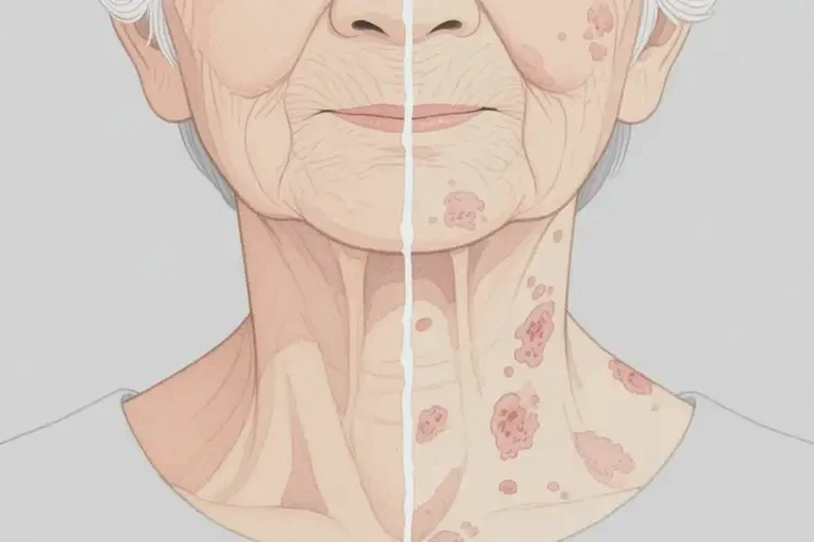 老年人脖子上容易長濕疹不管它會自己自愈嗎(圖2)