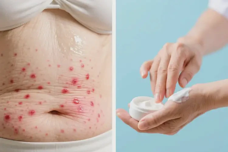 老年人肚子上起濕疹可以徹底自愈嗎(圖1)