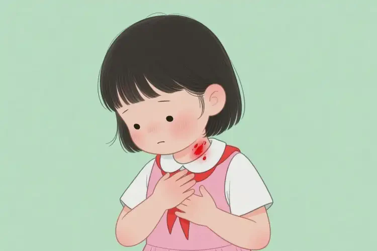 小学生脖子起湿疹不管它会自己痊愈吗(图1)