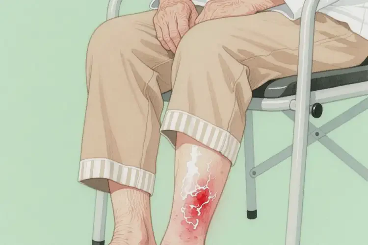 高齡老人小腿上偶爾起濕疹不管它會自己痊愈嗎(圖2)