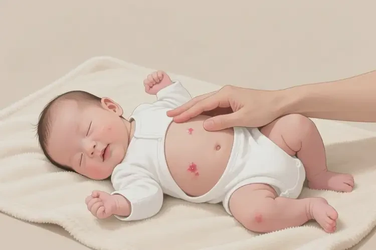 嬰兒肚子長濕疹不管它會自己痊愈嗎(圖3)