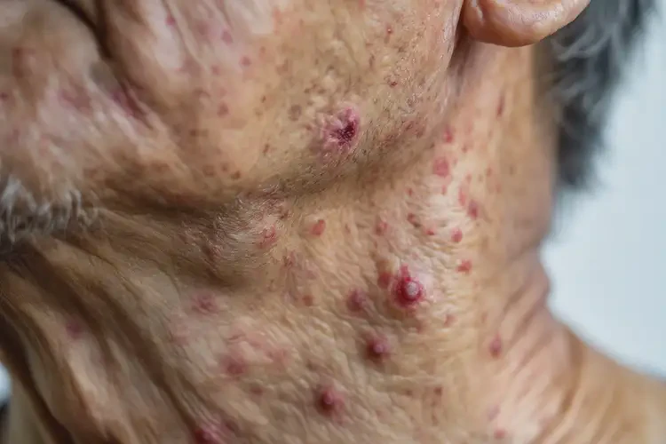 老年人脖子上經常長濕疹能夠徹底治愈嗎(圖4)
