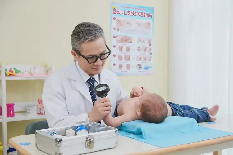 寶寶身上出現(xiàn)濕疹不管它會(huì)自己自愈嗎(圖2)