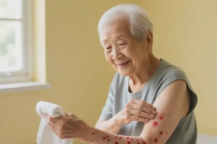 老年人身上經(jīng)常長濕疹不管它會(huì)自己自愈嗎(圖2)