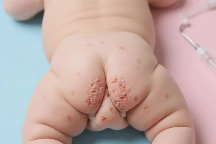 少兒屁股容易長濕疹不管它會(huì)自己痊愈嗎(圖1)