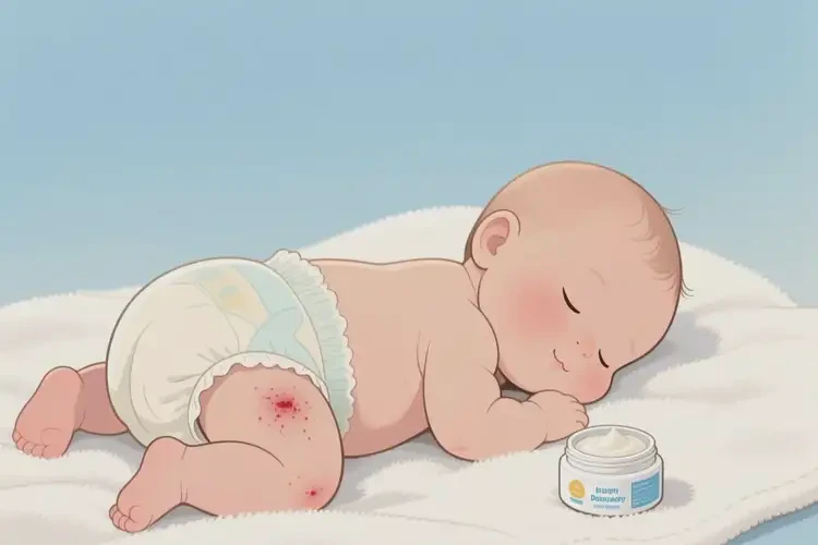 寶寶屁股上出現(xiàn)濕疹不管它會(huì)自己痊愈嗎(圖3)