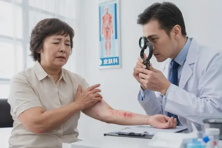 女生手臂上偶爾起濕疹不管它會(huì)自己自愈嗎(圖4)