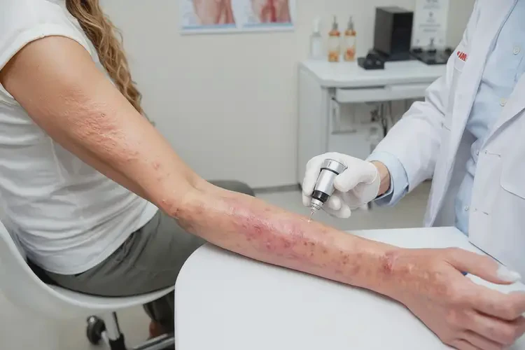 男生手上容易長濕疹不管它會自己痊愈嗎(圖1)