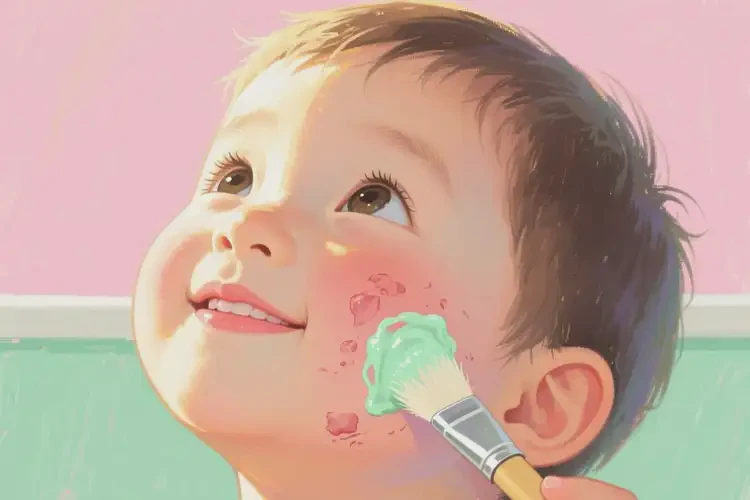 小學(xué)生面部出濕疹能夠徹底治愈嗎(圖2)