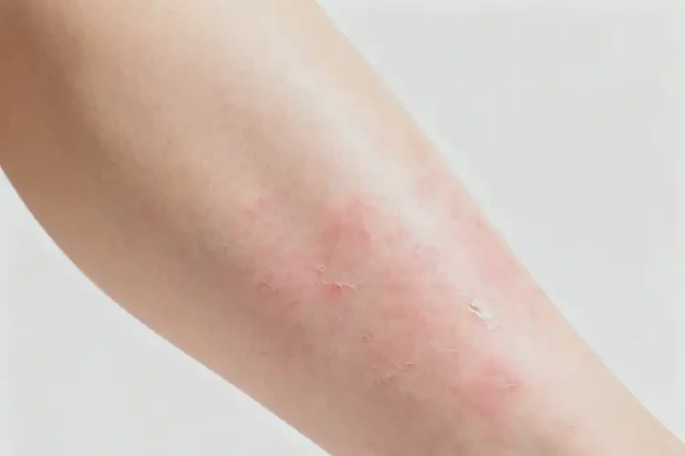 女性小腿上偶爾起濕疹不管它會(huì)自己痊愈嗎(圖2)