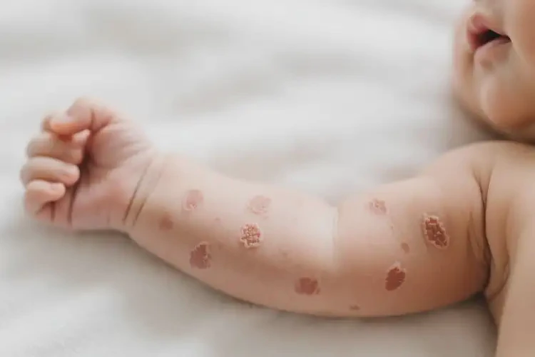 嬰幼兒手臂偶爾長濕疹不管它會(huì)自己好嗎(圖3)