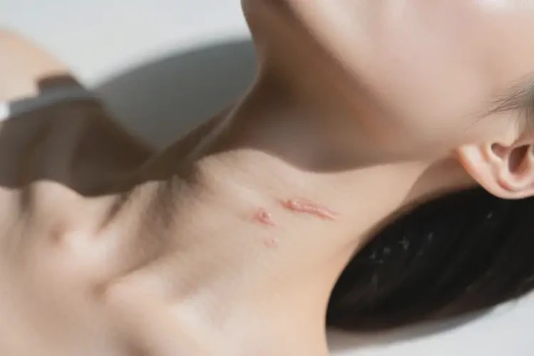 女性脖子出現(xiàn)濕疹能徹底自愈嗎(圖2)