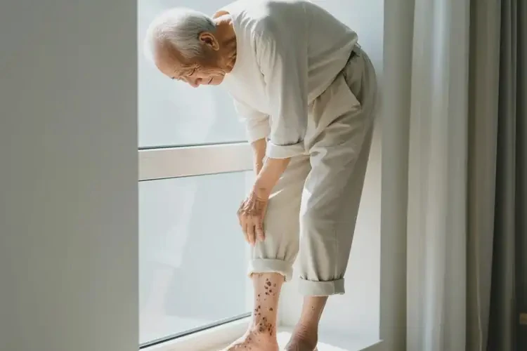 高齡老人小腿上偶爾長濕疹不管它會自己自愈嗎(圖3)