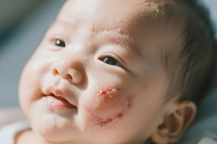 小兒臉上容易長濕疹可不可以徹底自愈(圖1)
