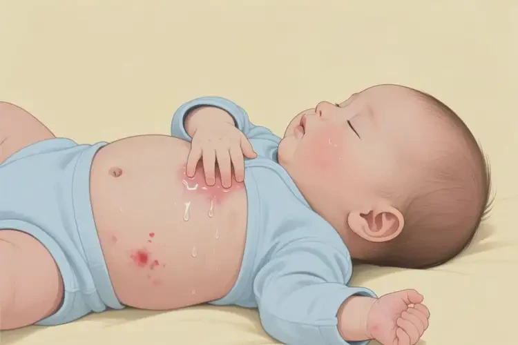 嬰兒肚子長濕疹不管它會自己痊愈嗎(圖2)