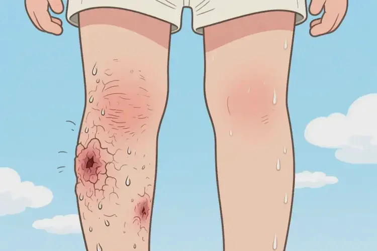 小孩小腿上長(zhǎng)濕疹能徹底自愈嗎(圖1)