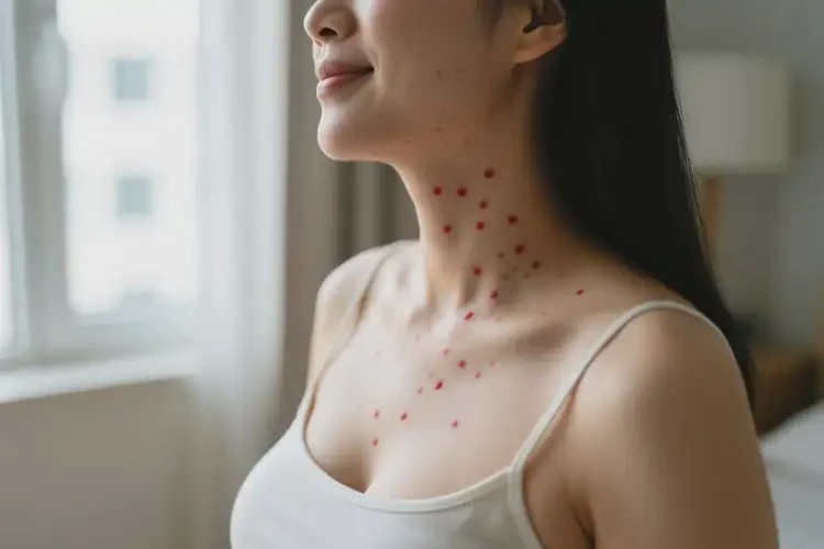 產(chǎn)婦脖子出現(xiàn)濕疹不管它會(huì)自己好嗎(圖2)