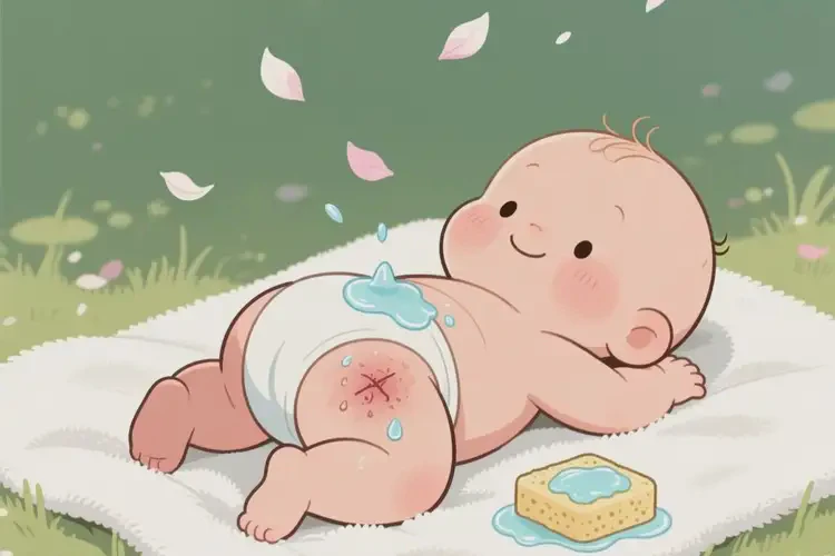 寶寶屁股上容易長(zhǎng)濕疹可以徹底自愈嗎(圖2)