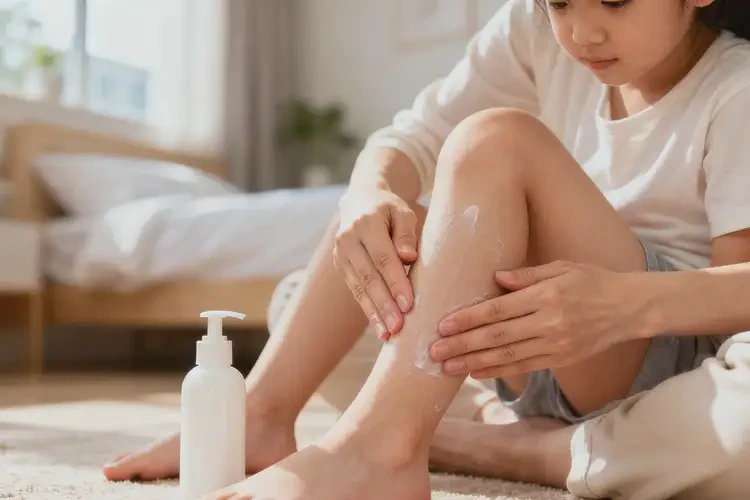 少兒小腿容易長濕疹能夠徹底治愈嗎(圖1)