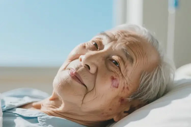 高齡老人面部出現(xiàn)濕疹可不可以徹底自愈(圖1)