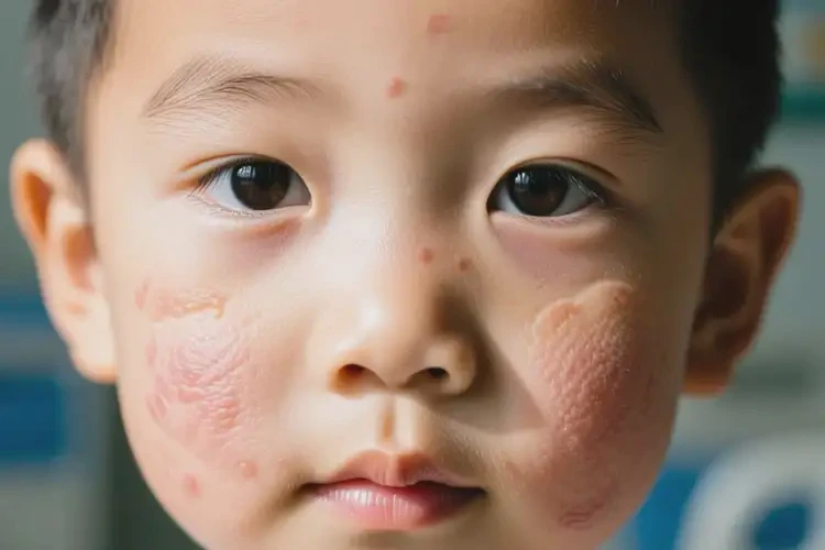 小孩臉上有濕疹不管它會自己痊愈嗎(圖4)